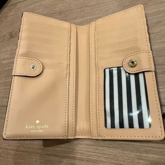 Kate Spade Tan and Black Wallet - Picture 3 of 5